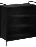 vidaXL Servírovací skříň Černý dub 97 x 33 x 81 cm Kompozitní dřevo