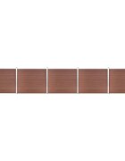 vidaXL Set plotového dílce WPC 872 x 146 cm hnědý