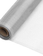 vidaXL Síť proti hmyzu hliník 80 x 500 cm stříbrná