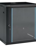 vidaXL Síťové skříně s úložištěm Černá 600 x 600 x 640 mm Ocel