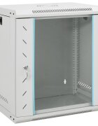 vidaXL Síťový kabinet s úložištěm Grey 530 x 400 x 600 mm Ocel