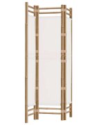 vidaXL Skládací 3panelový paraván 120 cm bambus a plátno
