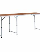 vidaXL Skládací kempingový stůl hliník 180 x 60 cm