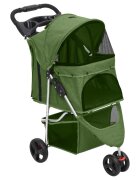 vidaXL Skládací kočárek pro psa zelený 80x46x98 cm oxfordská tkanina
