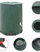 vidaXL Skládací nádrž na dešťovou vodu s kohoutkem 1350 l
