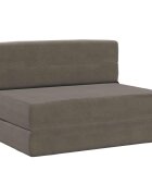 vidaXL Skládací pohovka postel Světle šedá 100 x 80 x 60 cm Textil
