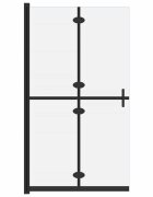 vidaXL Skládací sprchová zástěna mléčné ESG sklo 70 x 190 cm