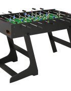 vidaXL Skládací stolní fotbal 121 x 61 x 80 cm černý