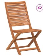vidaXL Skládací židle 2 ks masivní akácie
