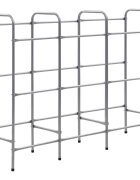 vidaXL Skladový regál na 9 přepravek stříbrný 145 x 33 x 116 cm ocel