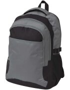 vidaXL Školní batoh 40 l černo-šedý