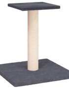 vidaXL Škrabadlo pro kočky s plošinou tmavě šedé 38 cm