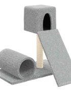vidaXL Škrabadlo pro kočky se sisalovým sloupkem světle šedé 59 cm