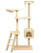 vidaXL Škrabadlo pro kočky se sisalovými sloupky 150 cm béžová