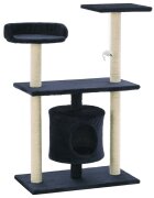 vidaXL Škrabadlo pro kočky se sisalovými sloupky 95 cm tmavě modré