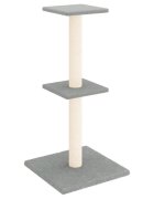 vidaXL Škrabadlo pro kočky se sisalovými sloupky světle šedé 73 cm