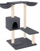 vidaXL Škrabadlo pro kočky se škrabacími sloupky tmavě šedé 82 cm