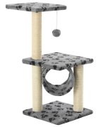 vidaXL Škrabadlo pro kočky sisalové sloupky 65 cm šedé s potiskem