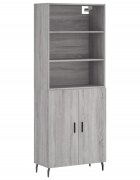 vidaXL Skříň highboard šedá sonoma 695 x 34 x 180 cm kompozitní dřevo
