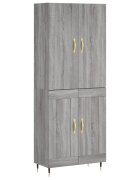 vidaXL Skříň highboard šedá sonoma 695 x 34 x 180 cm kompozitní dřevo