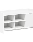 vidaXL Skříň na obuv 100 x 395 x 51 cm Kompozitní dřevo Bílá