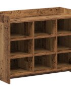 vidaXL Skříň na obuv 85 x 395 x 70 cm Kompozitní dřevo Staré dřevo