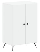 vidaXL Skříň na obuv BREDA 595 x 395 x 90 cm Kompozitní dřevo Bílá