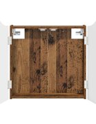 vidaXL Skříň na terče Staré dřevo 56 x 12 x 63 cm Kompozitní dřevo