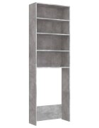 vidaXL Skříňka nad pračku betonově šedá 64 x 24 x 190 cm
