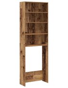 vidaXL Skříňka nad pračku old wood 64 x 24 x 190 cm