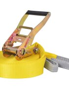 vidaXL Slackline 15 m x 50 mm 150 kg žlutá