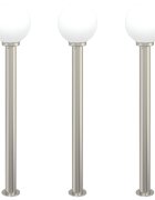 vidaXL Sloupková světla 3 ks 120 cm nerezová ocel IP44
