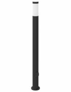 vidaXL Sloupkové svítidlo se zásuvkou 110 cm nerezová ocel IP44