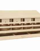 vidaXL Snáškové hnízdo 4 boxy 106 x 40 x 59 cm masivní borové dřevo