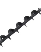 vidaXL Šnekový vrtací nástavec ocel 75 x 600 mm