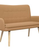 vidaXL Sofa pro dvě osoby Béžová 115 x 61 x 87 cm Bouclé