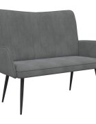 vidaXL Sofa pro dvě osoby Tmavě šedá 115 x 61 x 87 cm Samet