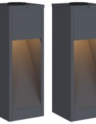 vidaXL Solární LED osvětlení cesty 2 ks Teplá bílá 18 x 18 x 50 cm