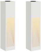 vidaXL Solární LED osvětlení cesty 2 ks Teplá bílá 18 x 18 x 80 cm