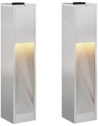 vidaXL Solární LED osvětlení cesty 2 ks Teplá bílá 18 x 18 x 80 cm