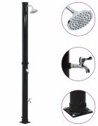 vidaXL Solární sprcha černá 220 cm 20 l