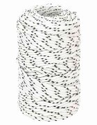 vidaXL Splétané lodní lano bílé 2 mm x 500 m polyester