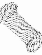 vidaXL Splétané lodní lano bílé 5 mm x 250 m polyester