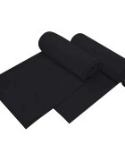 vidaXL Sportovní osušky 2 ks Černá 200 x 100 cm Polyester a polyamid