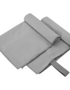 vidaXL Sportovní osušky 2 ks Tmavě šedá 50 x 30 cm