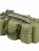 vidaXL Sportovní taška 3 v 1 army styl 45 l olivově zelená