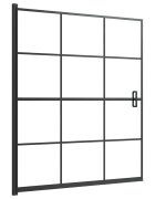 vidaXL Sprchový kout ESG 116 x 140 cm černý