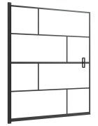 vidaXL Sprchový kout ESG 116 x 140 cm černý