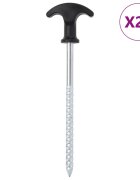 vidaXL Stanové kolíky 24 ks 17 cm Ø 7 mm pozinkovaná ocel