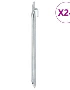 vidaXL Stanové kolíky 24 ks ve tvaru V 295 cm Ø20 mm pozinkovaná ocel